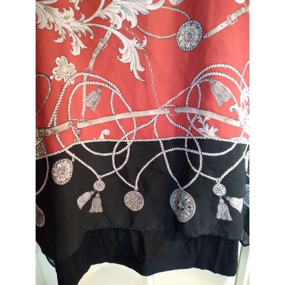 Alyx Top Red Kimono Over Black Tank Sz 1X Artsy Boho - Picture 7 of 10
